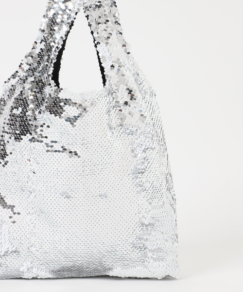 IENA（イエナ）の「MALUS/マリュス Sequins mini bag バッグ MSG-021（ハンドバッグ・レディース・ホワイト/ブラウン・FREE）」の9枚目の写真