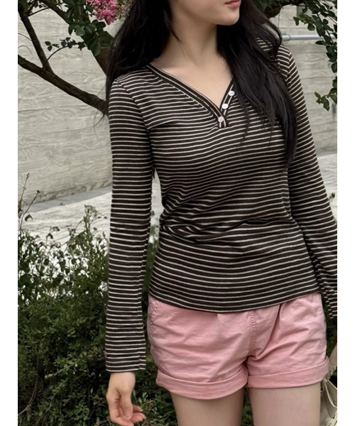 CATTLINE(カトリン)の「ストライプニットスリムフィットニット(ニット/セーター・レディース・その他・FREE)」の19枚目の写真