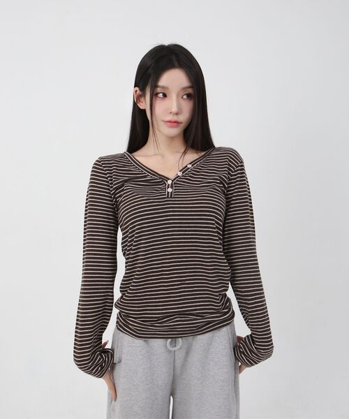 CATTLINE(カトリン)の「ストライプニットスリムフィットニット(ニット/セーター・レディース・その他・FREE)」の21枚目の写真
