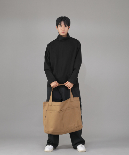 SAINTCREW(セントクルー)の「メガビッグサイズペンタゴンエコバッグ MBE-141 キャメル BKS(エコバッグ/サブバッグ・メンズ・その他・フリー)」の2枚目の写真