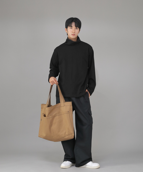 SAINTCREW(セントクルー)の「メガビッグサイズペンタゴンエコバッグ MBE-141 キャメル BKS(エコバッグ/サブバッグ・メンズ・その他・フリー)」の4枚目の写真