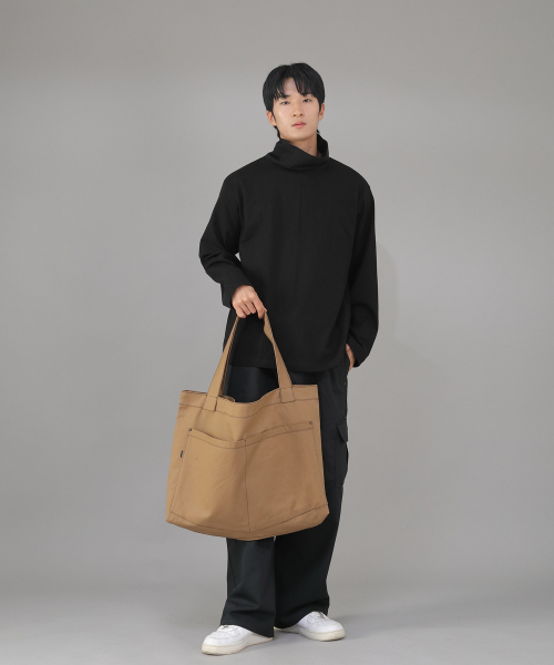 SAINTCREW(セントクルー)の「メガビッグサイズペンタゴンエコバッグ MBE-141 キャメル BKS(エコバッグ/サブバッグ・メンズ・その他・フリー)」の5枚目の写真