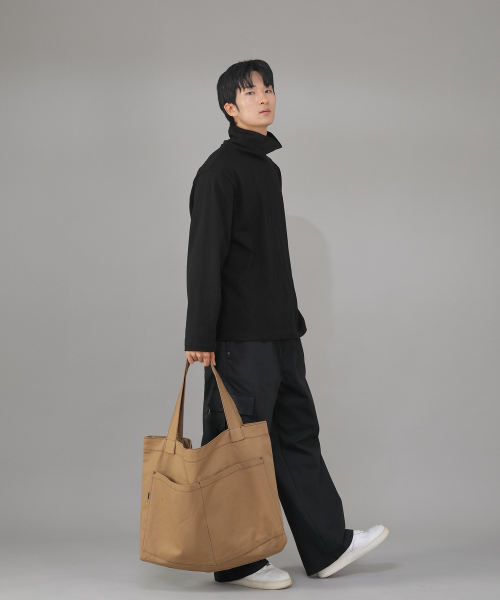SAINTCREW(セントクルー)の「メガビッグサイズペンタゴンエコバッグ MBE-141 キャメル BKS(エコバッグ/サブバッグ・メンズ・その他・フリー)」の6枚目の写真