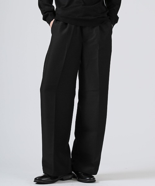 LUXSTYLE（ラグスタイル）の「ポリエステルツイルイージーパンツ（スラックス・メンズ・ネイビー/グレー/ブラック・L/M）」の2枚目の写真