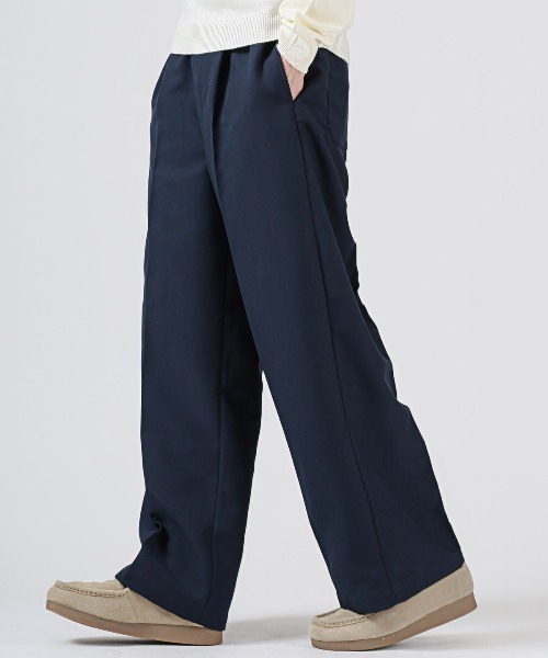 LUXSTYLE（ラグスタイル）の「ポリエステルツイルイージーパンツ（スラックス・メンズ・ネイビー/グレー/ブラック・L/M）」の4枚目の写真