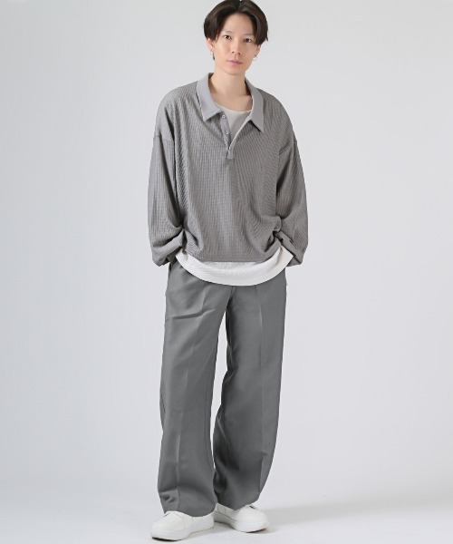 LUXSTYLE（ラグスタイル）の「ポリエステルツイルイージーパンツ（スラックス・メンズ・ネイビー/グレー/ブラック・L/M）」の10枚目の写真