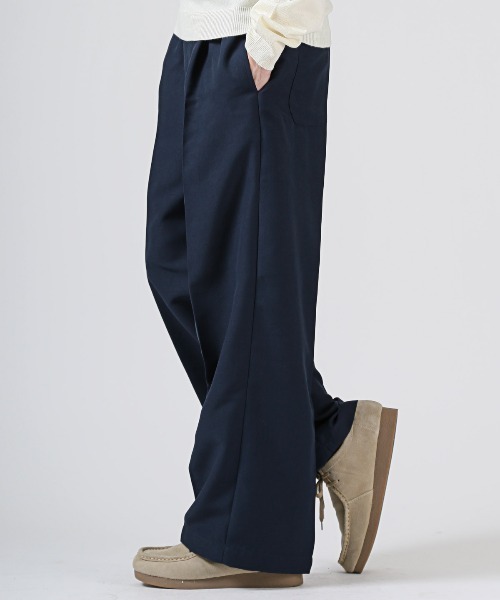 LUXSTYLE（ラグスタイル）の「ポリエステルツイルイージーパンツ（スラックス・メンズ・ネイビー/グレー/ブラック・L/M）」の11枚目の写真