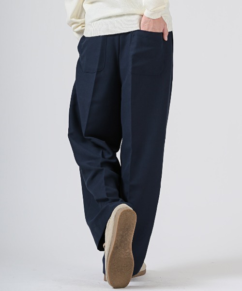 LUXSTYLE（ラグスタイル）の「ポリエステルツイルイージーパンツ（スラックス・メンズ・ネイビー/グレー/ブラック・L/M）」の12枚目の写真