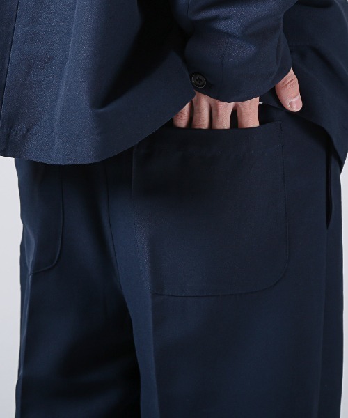 LUXSTYLE（ラグスタイル）の「ポリエステルツイルイージーパンツ（スラックス・メンズ・ネイビー/グレー/ブラック・L/M）」の14枚目の写真