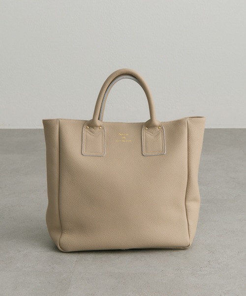 PUAL CE CIN（ピュアルセシン）の「【本革】レザートートバッグ（トートバッグ・レディース・ブラック/グレイッシュベージュ・FREE）」の19枚目の写真