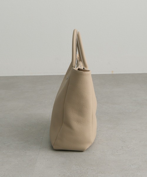 PUAL CE CIN（ピュアルセシン）の「【本革】レザートートバッグ（トートバッグ・レディース・ブラック/グレイッシュベージュ・FREE）」の20枚目の写真