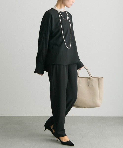 PUAL CE CIN（ピュアルセシン）の「【本革】レザートートバッグ（トートバッグ・レディース・ブラック/グレイッシュベージュ・FREE）」の18枚目の写真