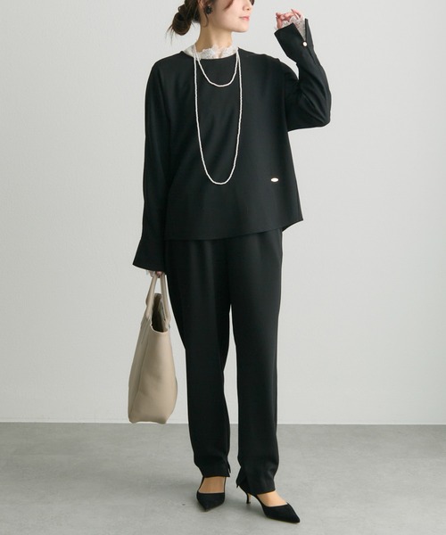 PUAL CE CIN（ピュアルセシン）の「【本革】レザートートバッグ（トートバッグ・レディース・ブラック/グレイッシュベージュ・FREE）」の17枚目の写真