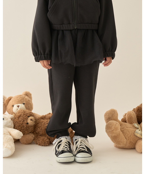 Lycee mine(리세마인)의 「【Lycee mine 발레 시리즈】【셋업 가능】튤 스커트 첨부 스웨트 팬츠(스웨트 팬츠)」