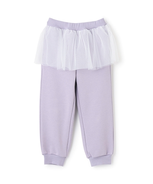 Lycee mine（リセマイン）の「【Lycee mine バレエシリーズ】【セットアップ可】チュールスカート付きスウェットパンツ（スウェットパンツ・キッズ・トップグレー/ブラック/アイボリー/ベビーピンク/ライトブルー/バイオレット/クリーム・140cm/130cm/120cm/150cm/100cm/110cm）」の18枚目の写真