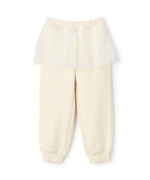 Lycee mine（リセマイン）の「【Lycee mine バレエシリーズ】【セットアップ可】チュールスカート付きスウェットパンツ（スウェットパンツ・キッズ・トップグレー/ブラック/アイボリー/ベビーピンク/ライトブルー/バイオレット/クリーム・140cm/130cm/120cm/150cm/100cm/110cm）」の19枚目の写真