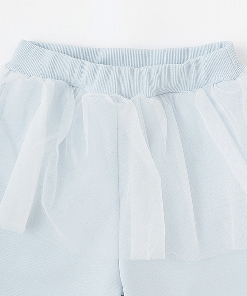 Lycee mine(リセマイン)の「【Lycee mine バレエシリーズ】【セットアップ可】チュールスカート付きスウェットパンツ【子供服】【キッズ】【女の子】(スウェットパンツ・キッズ・トップグレー/ブラック/アイボリー/ベビーピンク/ライトブルー/バイオレット/クリーム・140cm/130cm/120cm/150cm/100cm/110cm)」の16枚目の写真