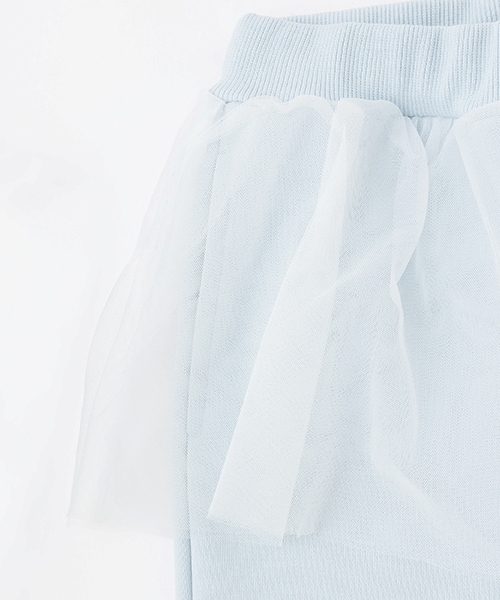 Lycee mine(リセマイン)の「【Lycee mine バレエシリーズ】【セットアップ可】チュールスカート付きスウェットパンツ【子供服】【キッズ】【女の子】(スウェットパンツ・キッズ・トップグレー/ブラック/アイボリー/ベビーピンク/ライトブルー/バイオレット/クリーム・140cm/130cm/120cm/150cm/100cm/110cm)」の17枚目の写真