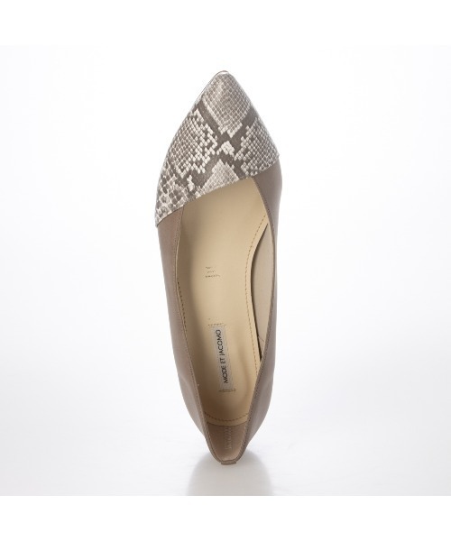 Mode et Jacomo（モードエジャコモ）の「【レイン対応】ポインテッドウェッジソールパンプス（パンプス・レディース・ブラック/グレー系カモフラージュ/ブルー系その他/ベージュ系その他・22.5cm/23cm/23.5cm/24cm/24.5cm）」の18枚目の写真