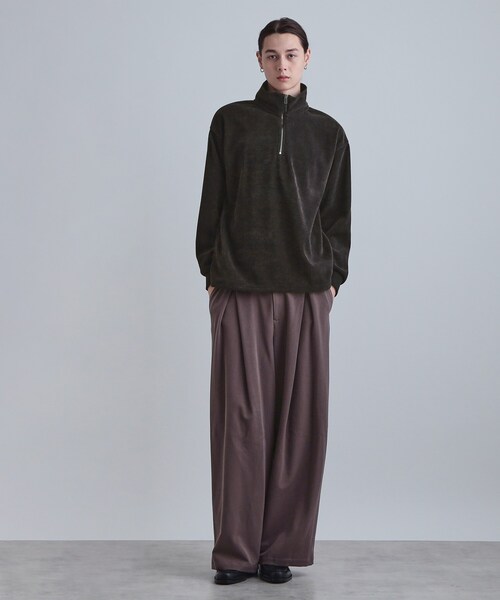 tk.TAKEO KIKUCHI(ティーケータケオキクチ)の「コーデュロイハーフジップ(Tシャツ/カットソー・メンズ・ネイビー/ダークブラウン/ブラック・02/03/04)」の5枚目の写真