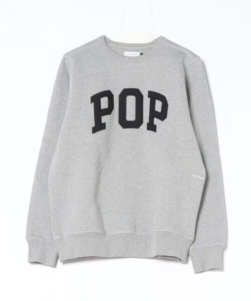 POP TRADING COMPANY（ポップトレーディングカンパニー）の「Pop Trading Company/ポップトレーディングカンパニー スウェット/トレーナー ARCH CREWNECK SWEAT（スウェット・メンズ・グレー・S/M/L）」の4枚目の写真