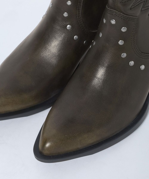 JEANASIS（ジーナシス）の「ローグミドルウエスタンブーツ【抗菌防臭テープ付き】/637649（ブーツ・レディース・ブラウン系その他/ブラック系その他・MEDIUM/LARGE）」の11枚目の写真