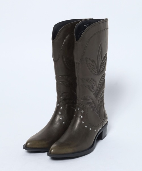 JEANASIS（ジーナシス）の「ローグミドルウエスタンブーツ【抗菌防臭テープ付き】/637649（ブーツ・レディース・ブラウン系その他/ブラック系その他・MEDIUM/LARGE）」の19枚目の写真