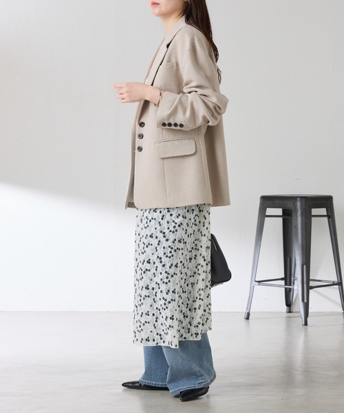 PROVOKE (プロヴォーク)の「PROVOKE別注/プリントレースキャミワンピース(ワンピース・レディース・ホワイト/ブラック・FREE)」の8枚目の写真