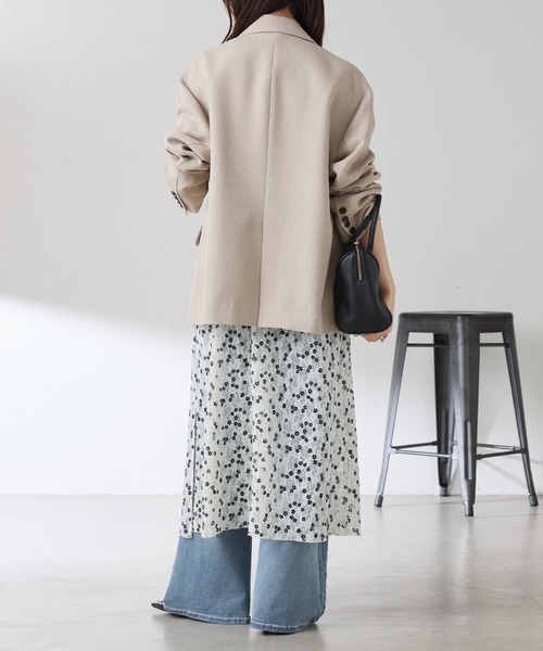 PROVOKE (プロヴォーク)の「PROVOKE別注/プリントレースキャミワンピース(ワンピース・レディース・ホワイト/ブラック・FREE)」の9枚目の写真