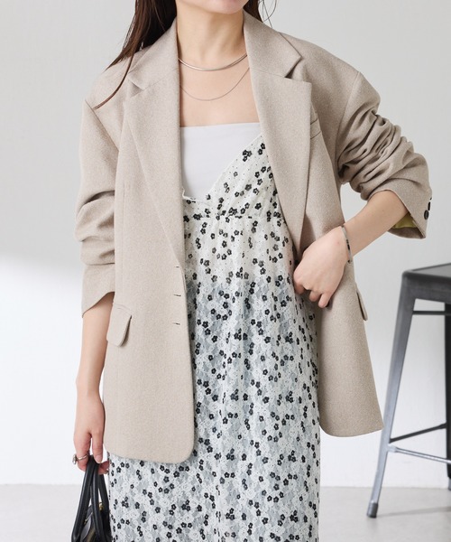 PROVOKE (プロヴォーク)の「PROVOKE別注/プリントレースキャミワンピース(ワンピース・レディース・ホワイト/ブラック・FREE)」の5枚目の写真