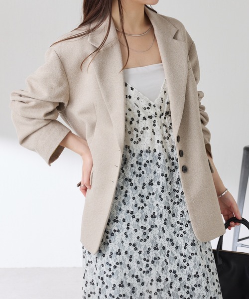 PROVOKE (プロヴォーク)の「PROVOKE別注/プリントレースキャミワンピース(ワンピース・レディース・ホワイト/ブラック・FREE)」の7枚目の写真