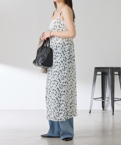 PROVOKE (プロヴォーク)の「PROVOKE別注/プリントレースキャミワンピース(ワンピース・レディース・ホワイト/ブラック・FREE)」の12枚目の写真