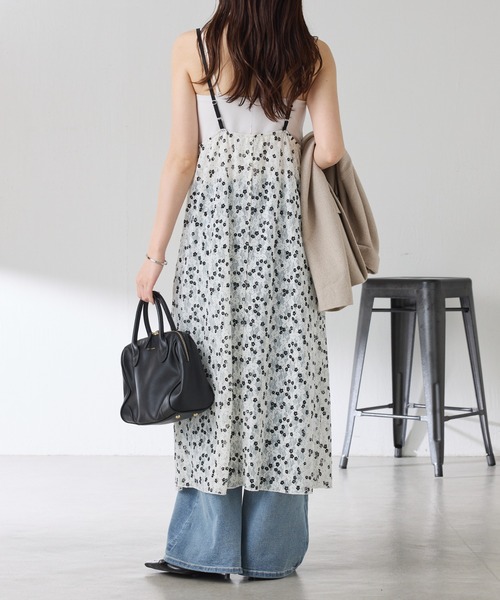 PROVOKE (プロヴォーク)の「PROVOKE別注/プリントレースキャミワンピース(ワンピース・レディース・ホワイト/ブラック・FREE)」の13枚目の写真