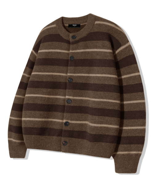 Woshable Heart list tripe button cotton print ботанический корсет Brown
