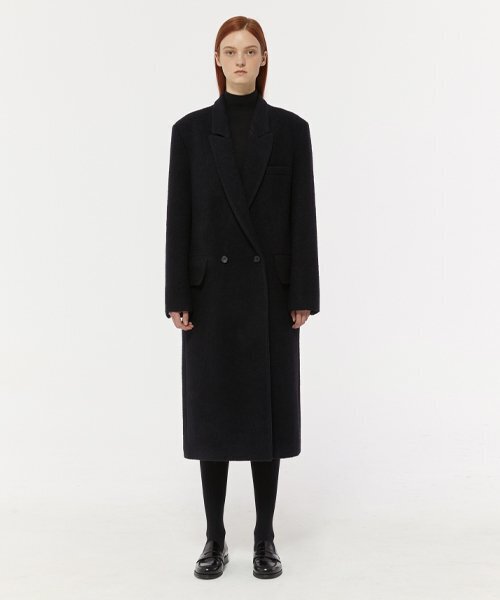 LADY VOLUME(レディーボリューム)の「FLUFF ROUND POCKET COAT_DARK NAVY(チェスターコート・レディース・その他・S/M)」の1枚目の写真