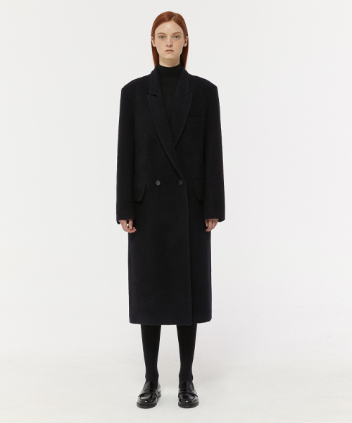 LADY VOLUME(レディーボリューム)の「FLUFF ROUND POCKET COAT_DARK NAVY(チェスターコート・レディース・その他・S/M)」の2枚目の写真