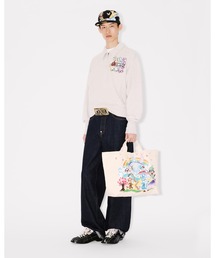 KENZO（ケンゾー）の「'KENZO Cartoon' ラージ トートバッグ イン キャンバス（メッセンジャーバッグ）」
