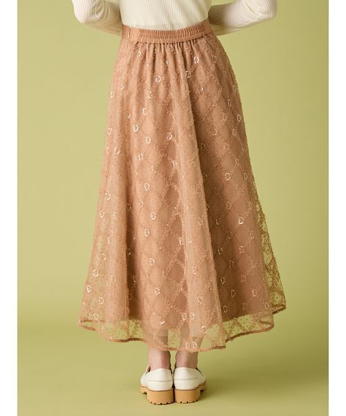 FURFUR(ファーファー)の「フリルチェックチュールスカート(スカート・レディース・ブラウン/ホワイト/ブラック・F)」の7枚目の写真