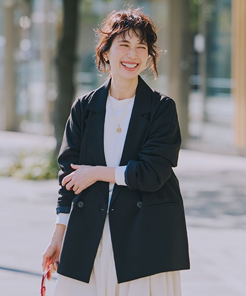 studio CLIP（スタディオクリップ）の「裏毛刺繍ロゴスウェット（スウェット・レディース・ライトブルー/ピンク/ホワイト/ネイビー・FREE）」の12枚目の写真