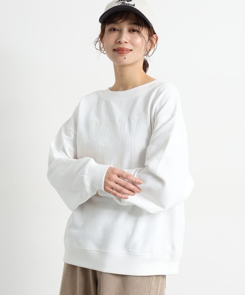studio CLIP（スタディオクリップ）の「裏毛刺繍ロゴスウェット（スウェット・レディース・ライトブルー/ピンク/ホワイト/ネイビー・FREE）」の15枚目の写真