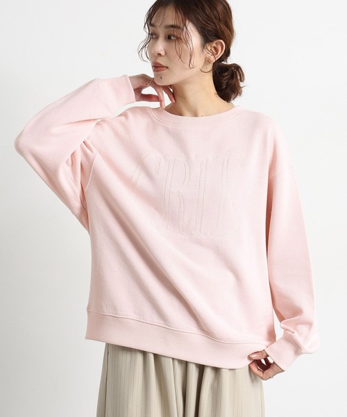 studio CLIP（スタディオクリップ）の「裏毛刺繍ロゴスウェット（スウェット・レディース・ライトブルー/ピンク/ホワイト/ネイビー・FREE）」の18枚目の写真