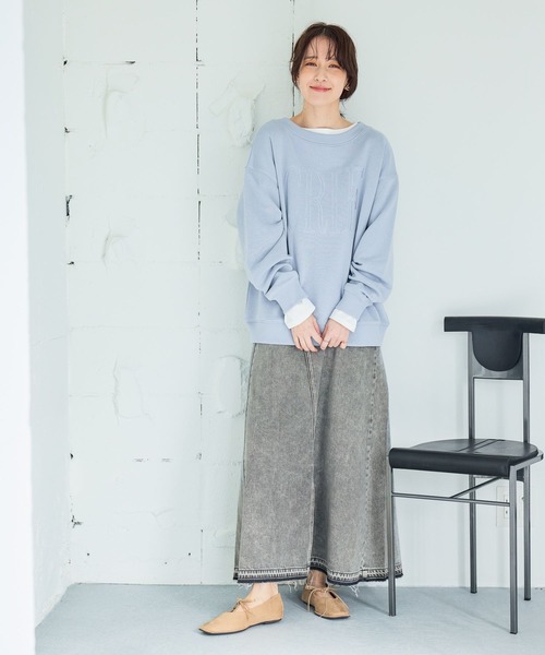 セール】裏毛刺繍ロゴスウェット（スウェット）｜studio CLIP