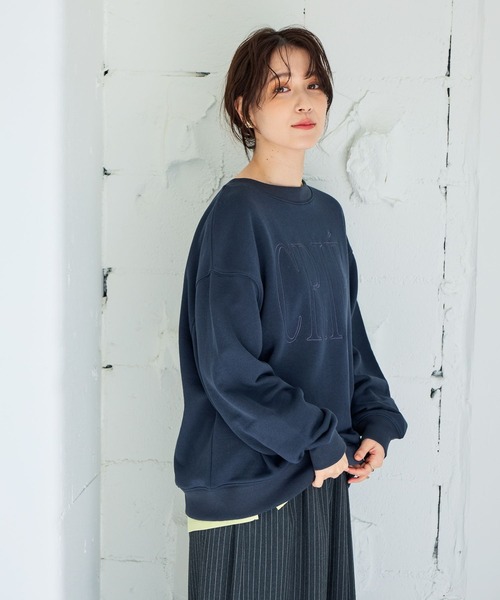 裏毛刺繍ロゴスウェット（スウェット）｜studio CLIP（スタディオ
