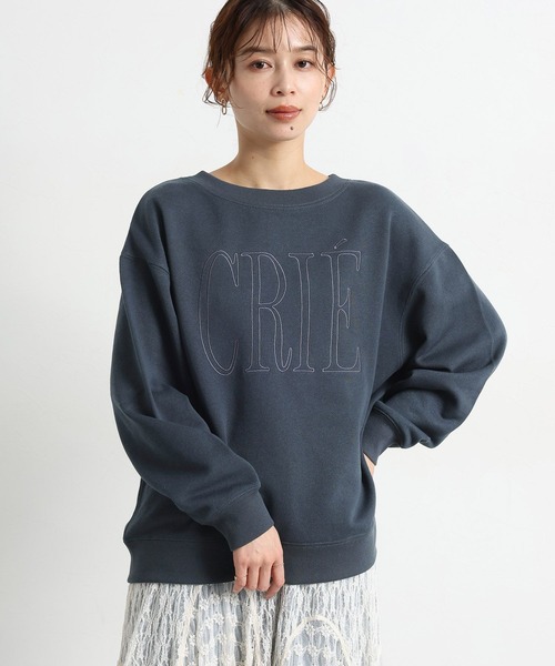 裏毛刺繍ロゴスウェット（スウェット）｜studio CLIP（スタディオ