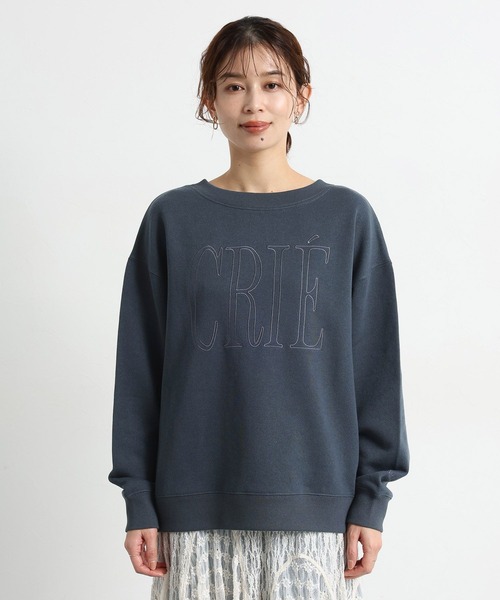 裏毛刺繍ロゴスウェット（スウェット）｜studio CLIP（スタディオ