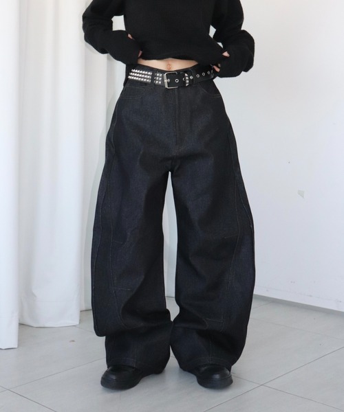 FTW（エフティダブリュー）の「BACK POINT RIGID DENIM（デニムパンツ・レディース・インディゴブルー・SMALL/MEDIUM/LARGE/X-LARGE）」の3枚目の写真