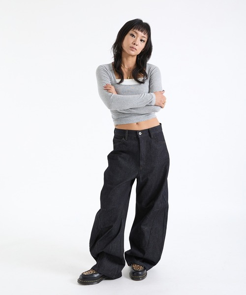 FTW(エフティダブリュー)の「BACK POINT RIGID DENIM(デニムパンツ・レディース・インディゴブルー・SMALL/MEDIUM/LARGE/X-LARGE)」の19枚目の写真
