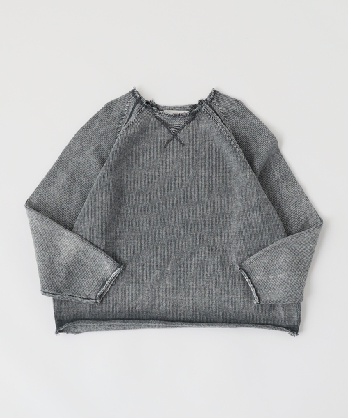 DAIRIKU(ダイリク)の「DAIRIKU / ダイリク Vintage Washed Pullover Knit Sweater(ニット/セーター・メンズ・ブラック/ブルー系その他・MEDIUM/LARGE)」の1枚目の写真