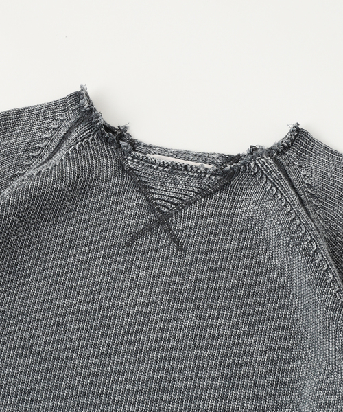 DAIRIKU(ダイリク)の「DAIRIKU / ダイリク Vintage Washed Pullover Knit Sweater(ニット/セーター・メンズ・ブラック/ブルー系その他・MEDIUM/LARGE)」の5枚目の写真