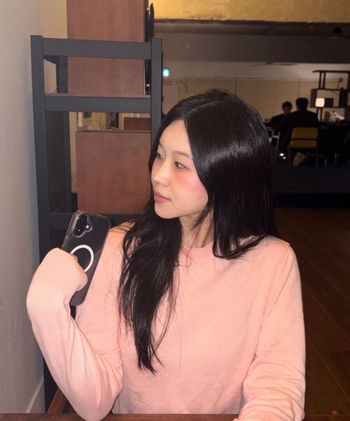 MUSINSA STANDARD WOMAN（ムシンサスタンダードウーマン）の「ウィメンズ ウォッシャブル スーピマコットンクルーネックニット [ローズウォーター]（ニット/セーター・レディース・その他・SMALL/MEDIUM/LARGE/X-SMALL）」の8枚目の写真